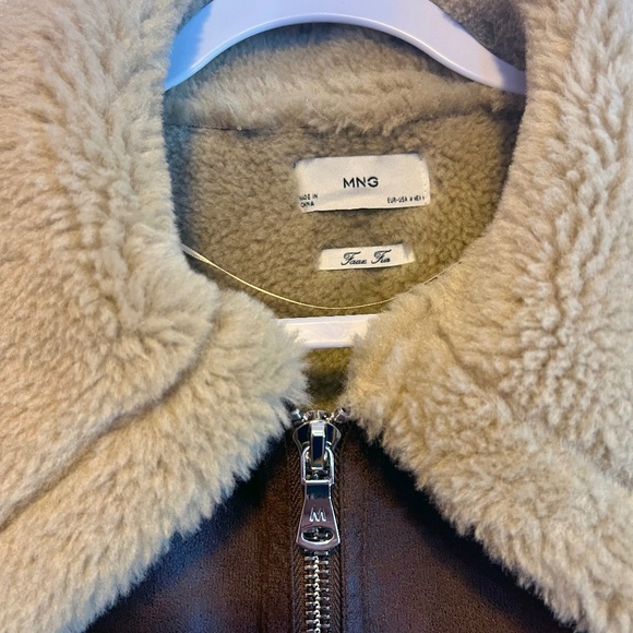 Mango Shearling Collar Jacket – WORN ONCE - Picture 6 of 7